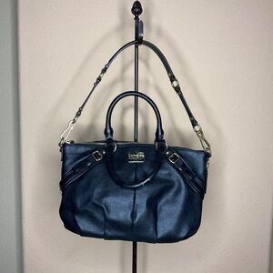 Coach Ashley Black Pebbled Leather Satchel Style 15965 Shoulder Bag